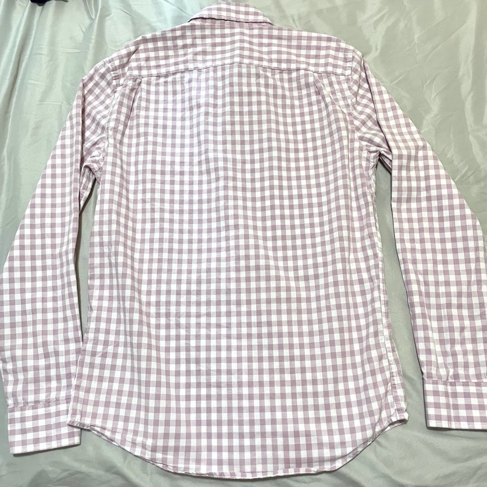 Mauve Gingham Oxford Shirt - Picture 4 of 7